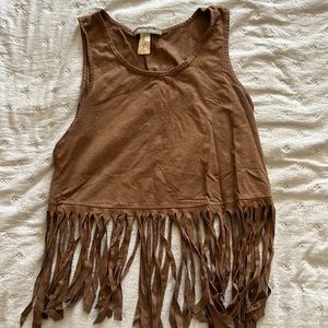 Crop top with frills